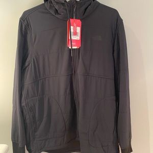 Womens the north face mountain sweatshirt full zip. Size XL. Black.